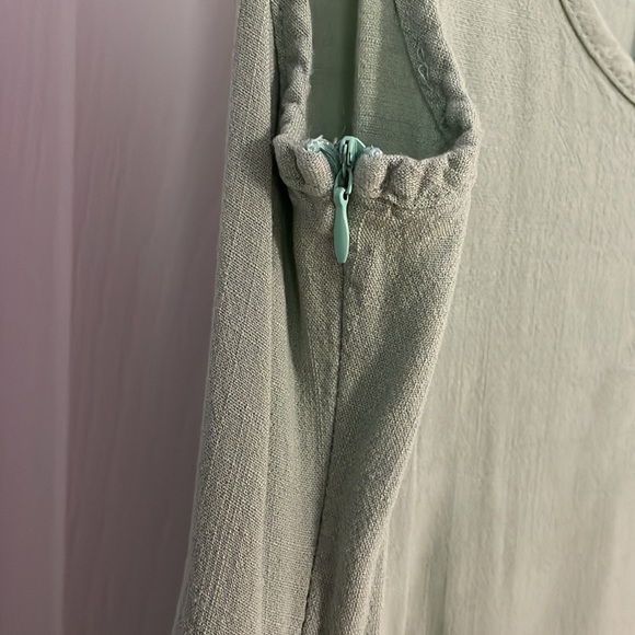 Green Shoulder Tie Dress - Picture 6 of 6